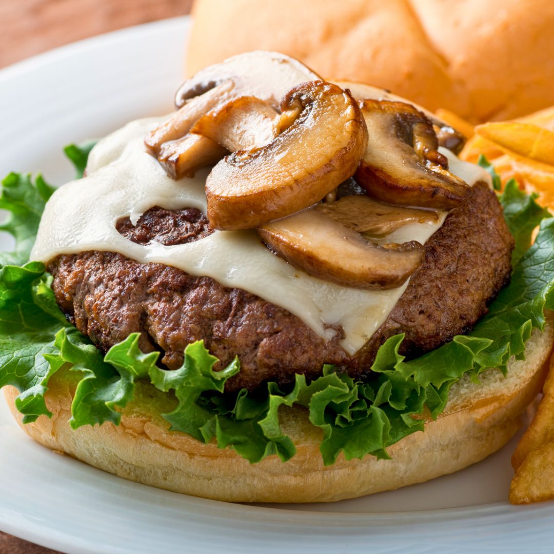 Mushroom & Leek Fried Cheese Sandwich