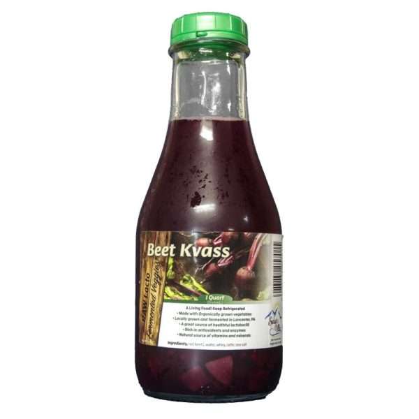 Lacto-Fermented Red Beet Kvass | 32 oz Quart