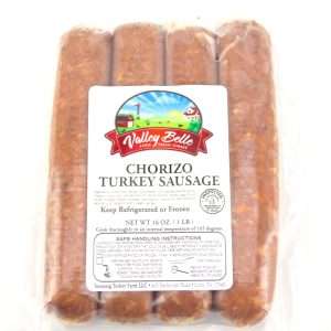 Chorizo Turkey Sausage 4 oz. Grillers