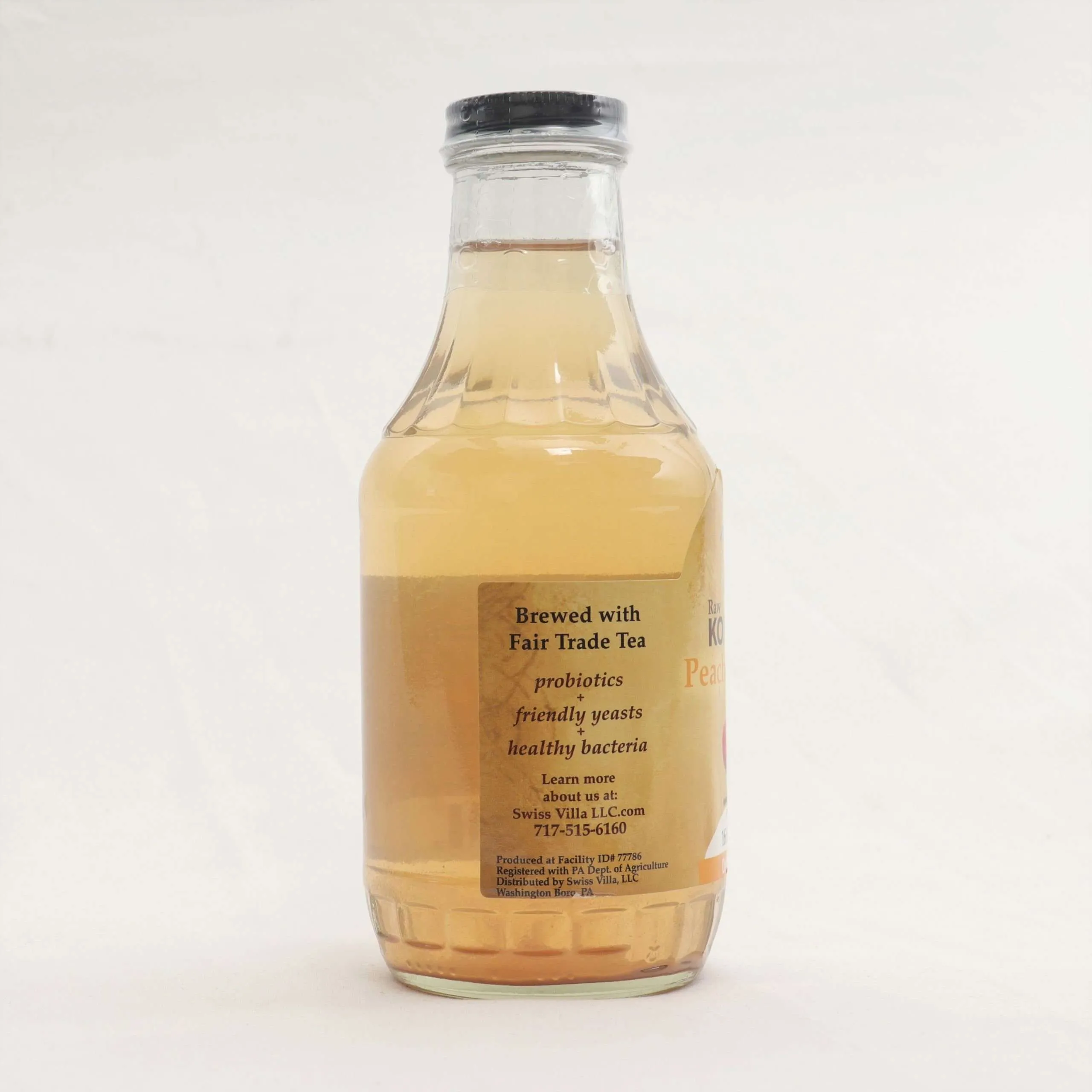 16oz. Peach Pineapple Kombucha - Image 2