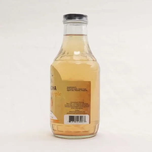 16oz. Peach Pineapple Kombucha - Image 3