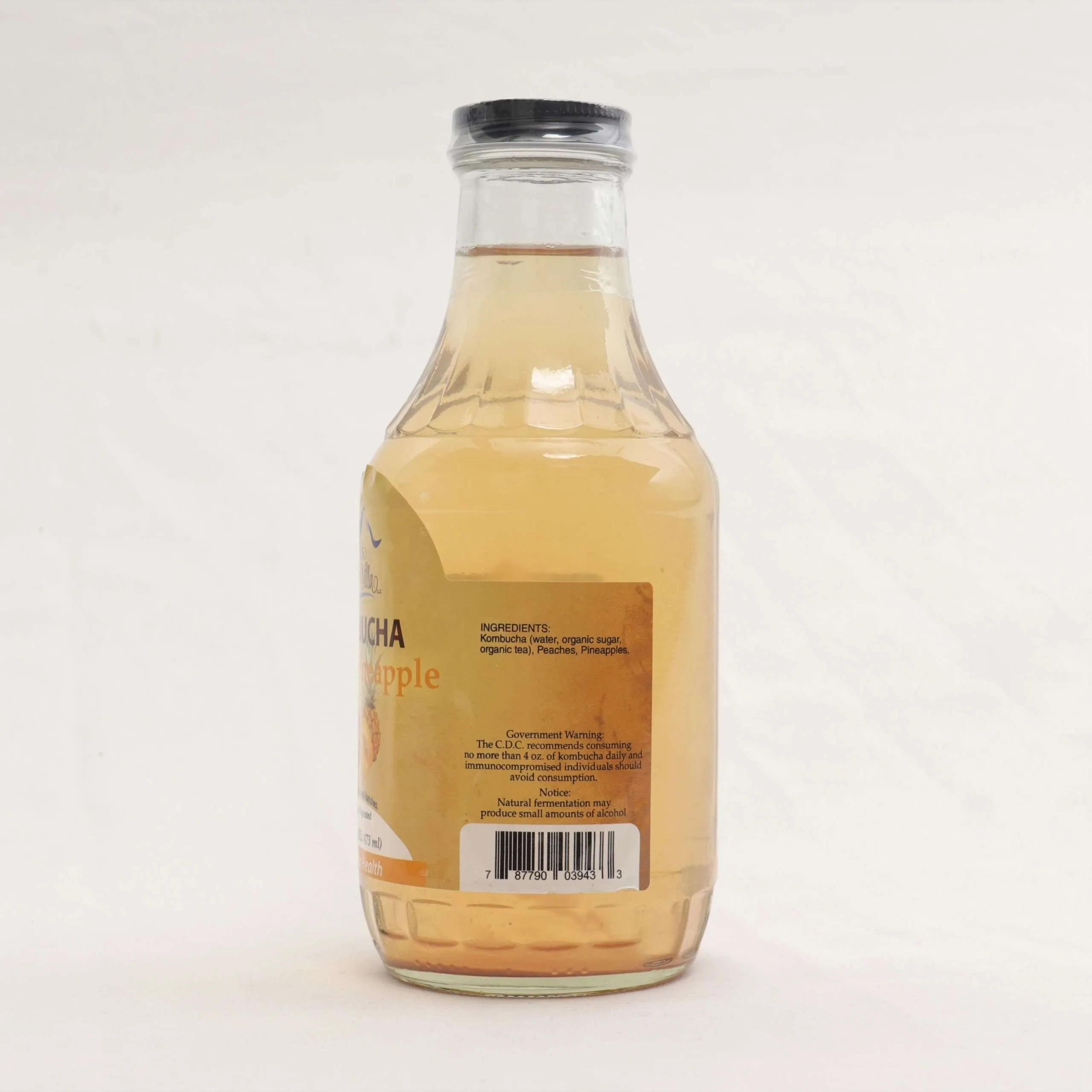 16oz. Peach Pineapple Kombucha - Image 3