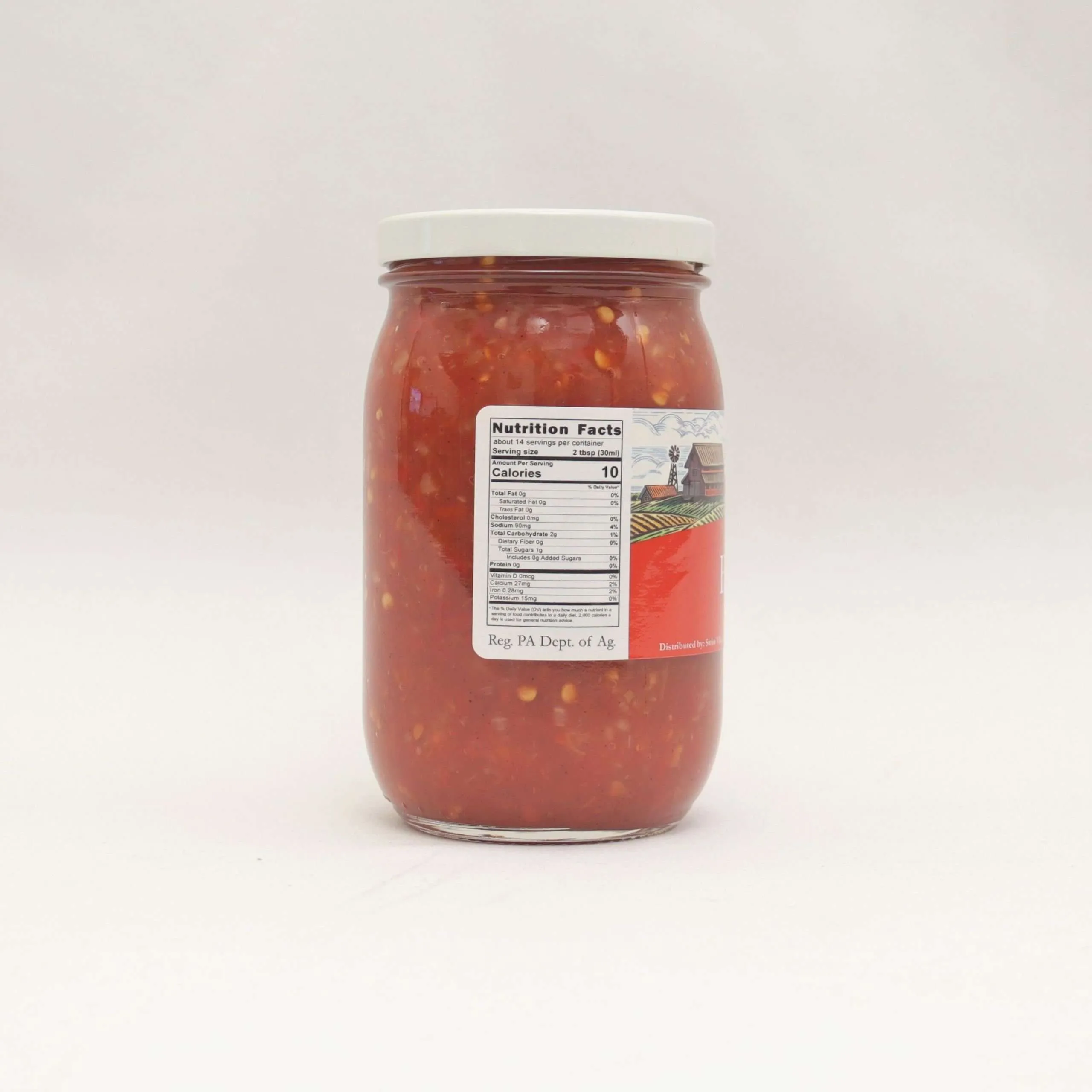 All Natural Hot Salsa  | 16 oz Pint - Image 2