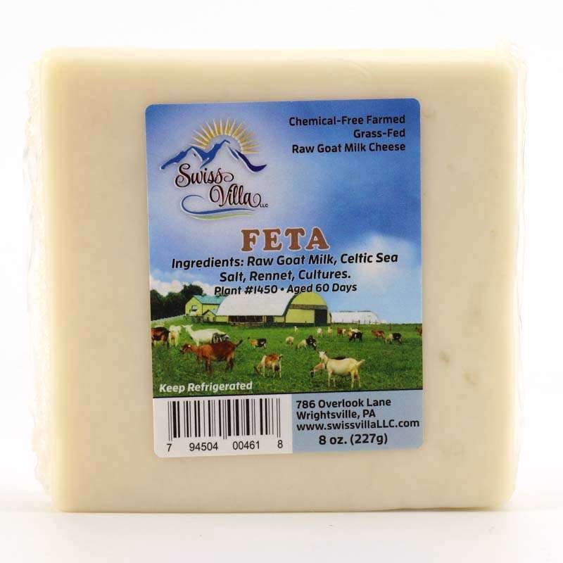 8 oz. Feta Goat Cheese Swiss Villa