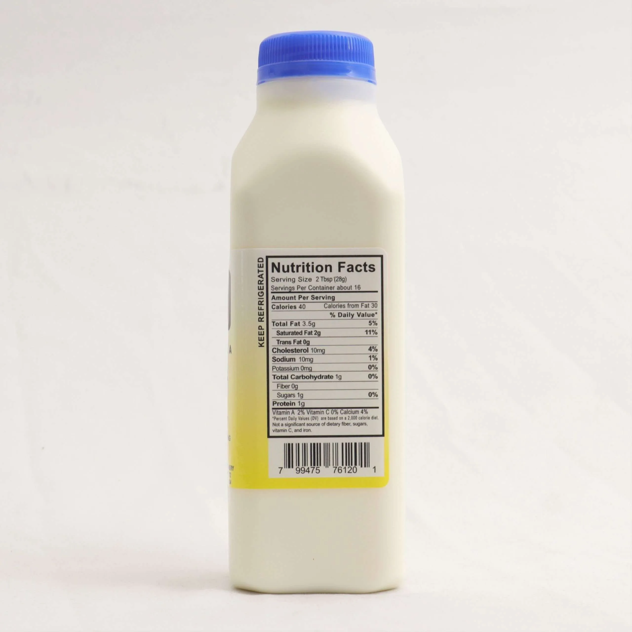 Oasis 1 Pint Organic Pasteurized Half & Half - Image 2