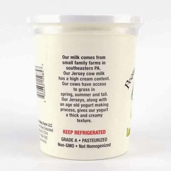 Lemon Yogurt  | From Grass Fed Jersey Whole Milk | 32 oz - Image 2