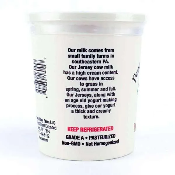 Peach Yogurt | From Grass Fed Jersey Whole Milk | 32 oz - Image 2