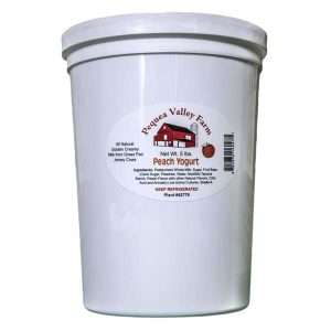 Peach Yogurt | From Grass Fed Jersey Whole Milk | 5lb