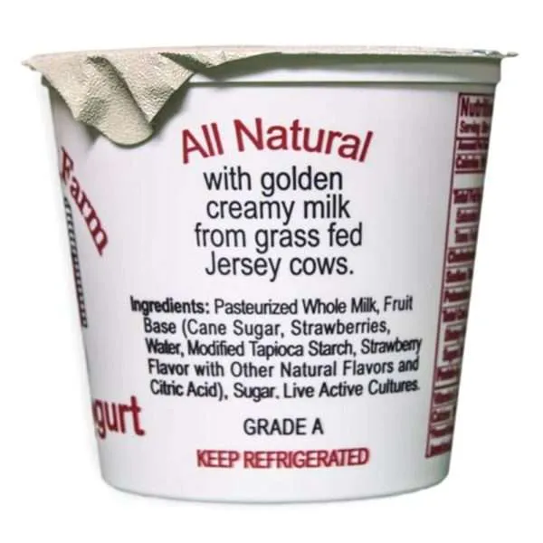 Strawberry Yogurt | From Grass Fed Jersey Whole Milk | 6 oz - Image 2
