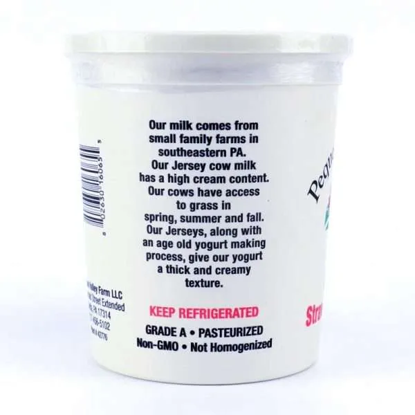 Strawberry Yogurt | From Grass Fed Jersey Whole Milk | 32 oz - Image 2