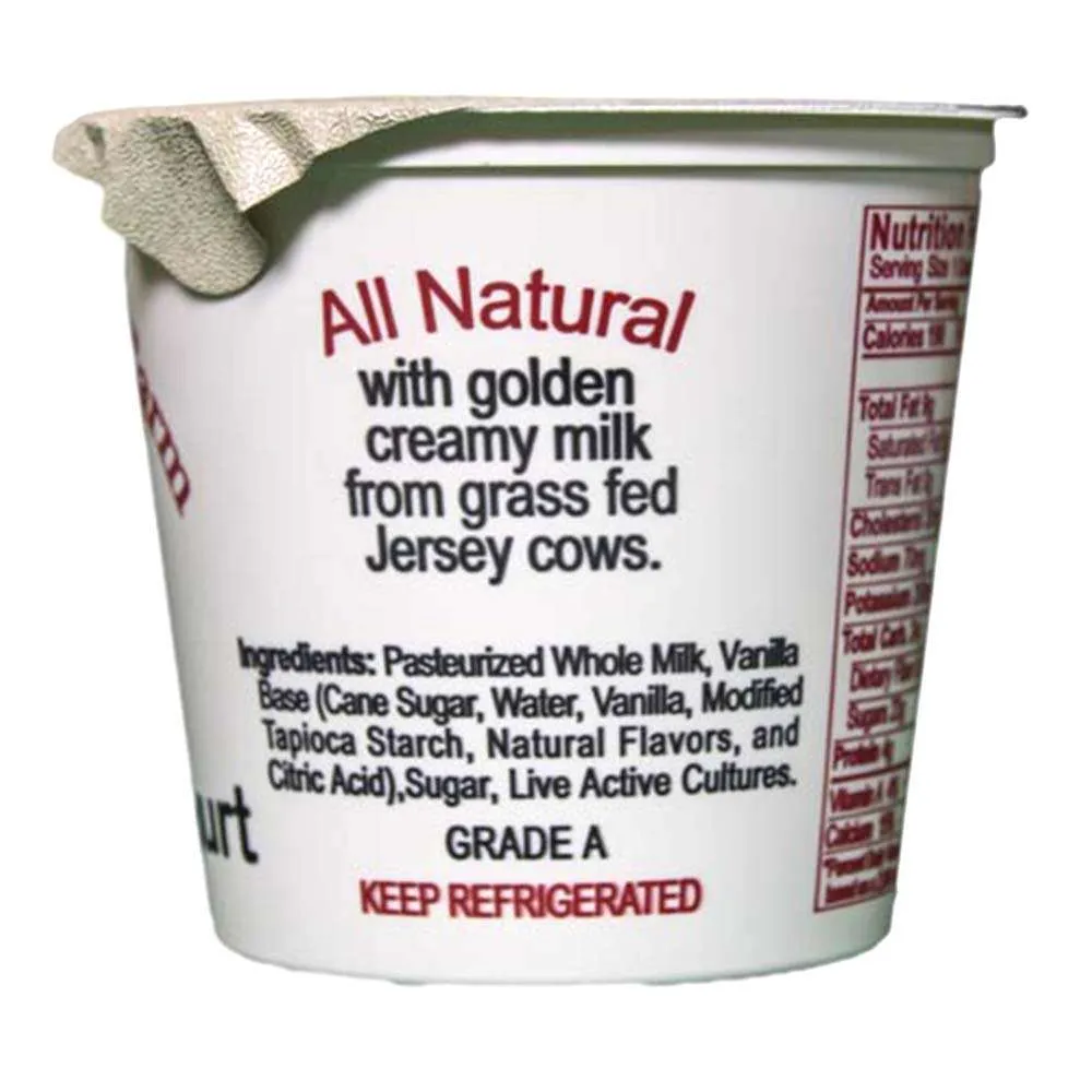 Vanilla Yogurt | From Grass Fed Jersey Whole Milk - Image 2