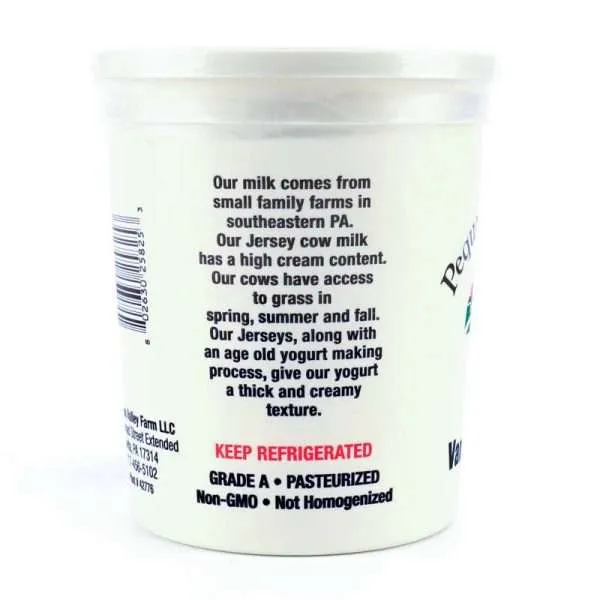 Vanilla Yogurt | From Grass Fed Jersey Whole Milk | 32 oz - Image 2