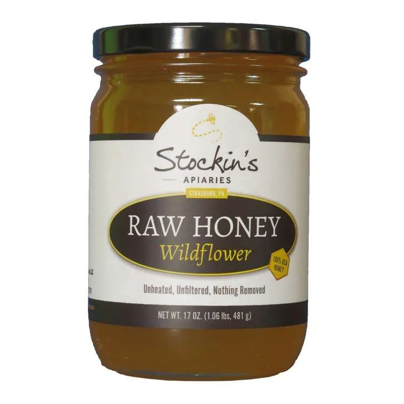 17 oz. Raw Wildflower Honey