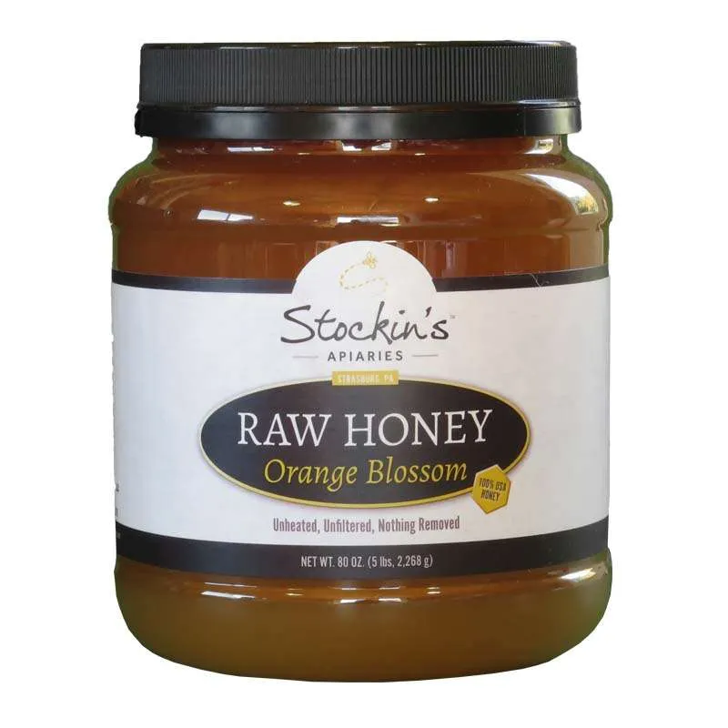 5 lb. Raw Orange Blossom Honey