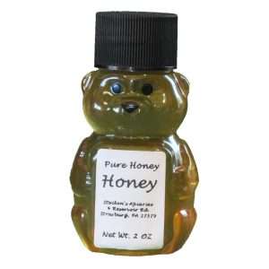 2 oz. Strained Wildflower Honey in Honey Bear