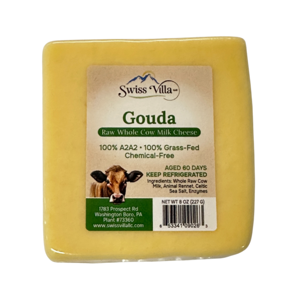 100% Grass Fed A2/A2 Raw Gouda Cheese