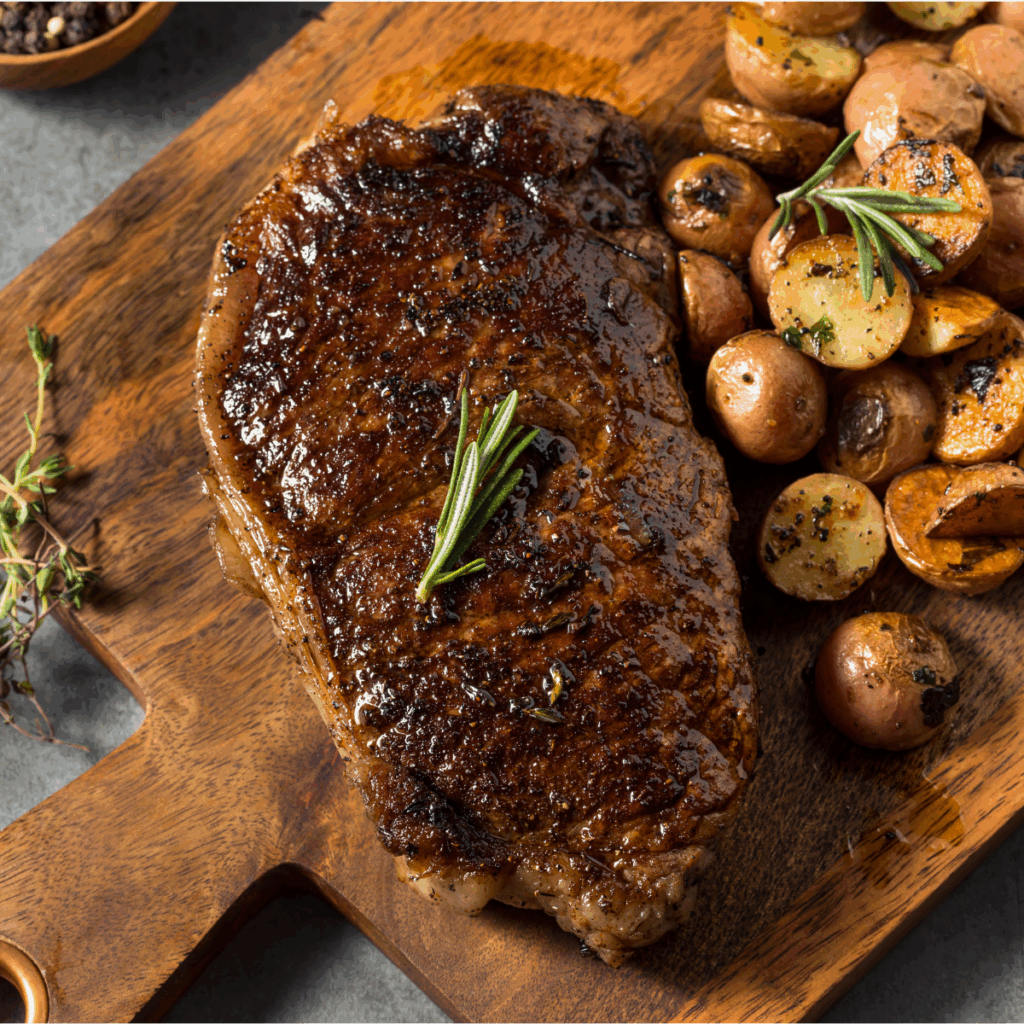 100% Grass-Finished New York Strip Steak | Organically Farmed Approximately 1 lb