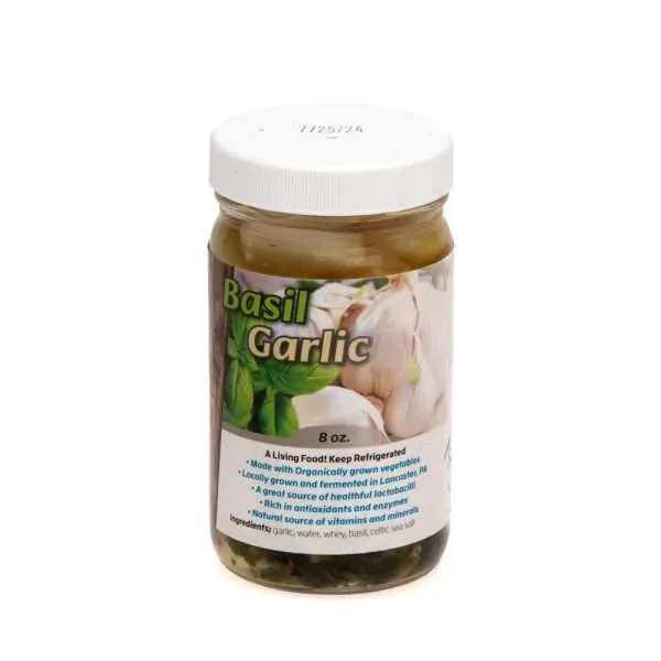 Lacto Fermented Garlic From Organically Farmed Garlic | 8 oz