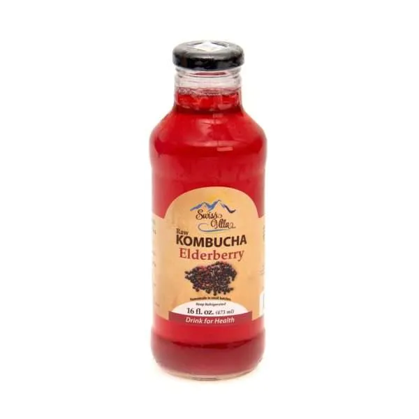 16oz. Elderberry Kombucha