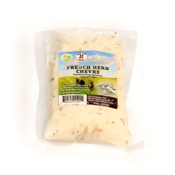 French Herb Chevre | From Grass and Grain Fed Goat Milk | 6 oz