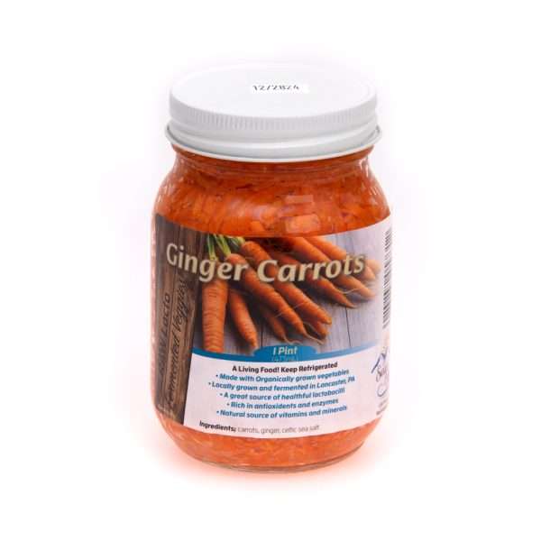 Lacto-Fermented Ginger Carrots | 16 oz Pint