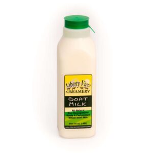 Liberty View Pasteurized Goat Milk | Grass And Grain Fed Non-Homogenized | Pint