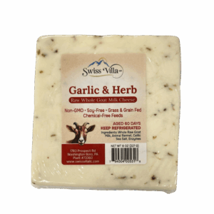 Grass Fed Raw Garlic And Herb Goat Cheese | 8 oz