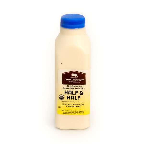 Oasis 1 Pint Organic Pasteurized Half & Half