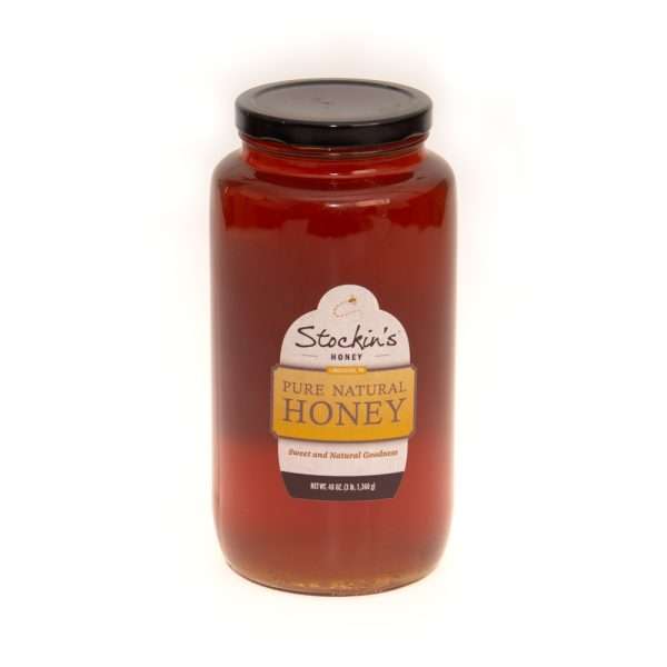 3 lb. Strained Wildflower Honey in Straight-sided Quart Jar