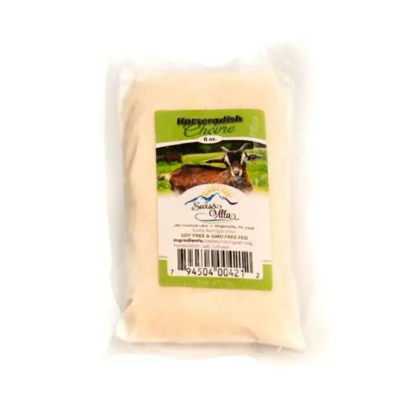 Horseradish Chevre | From Grass and Grain Fed Goat Milk | 6 oz