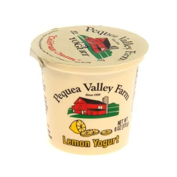 Lemon Yogurt | From Grass Fed Jersey Whole Milk | 6 oz