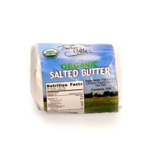 Organic Salted Roll Butter | From Grass And Grain Fed Milk | 1/2 lb