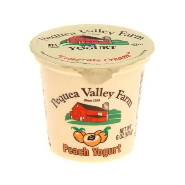 Peach Yogurt | From Grass Fed Jersey Whole Milk | 6 oz