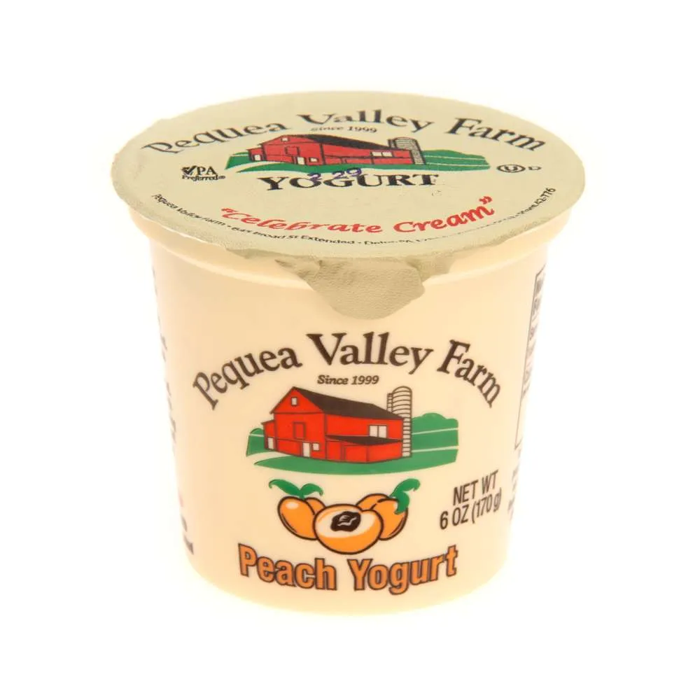 Peach Yogurt | From Grass Fed Jersey Whole Milk