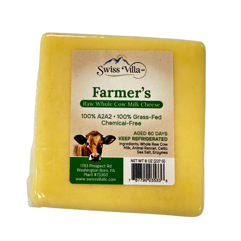 Raw Farmers Cow Cheese | From 100% Grass Fed A2/A2 Milk