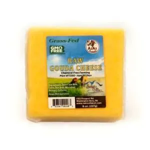 100% Grass Fed A2/A2 Raw Gouda Cheese | 8 oz
