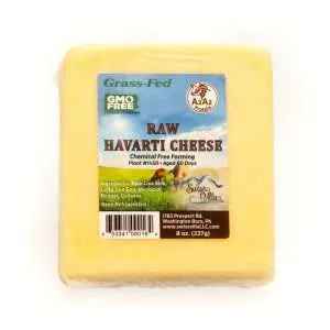 100% Grass Fed A2/A2 Raw Cow Havarti Cheese
