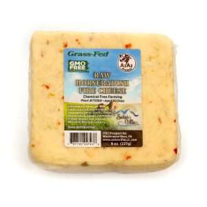 Raw Horseradish Fire Cow Cheese | From 100% Grass Fed A2/A2 Milk | 8 oz