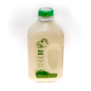 Glass 100% Grass Fed A2/A2 Raw Whole Cow Milk | Half Gallon