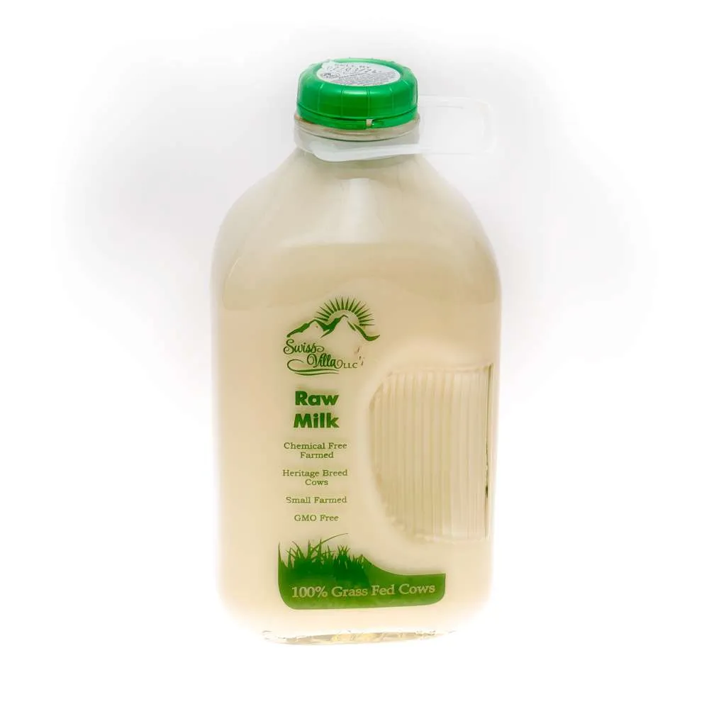 100% Grass Fed A2/A2 Raw Whole Cow Milk In Glass Bottles