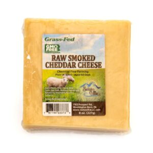 Raw Smoked Sheep Cheddar | Grass Fed | 8 oz.