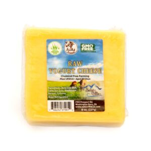 Raw Yogurt Cow Cheese | From 100% Grass Fed A2/A2 Milk | 8 oz