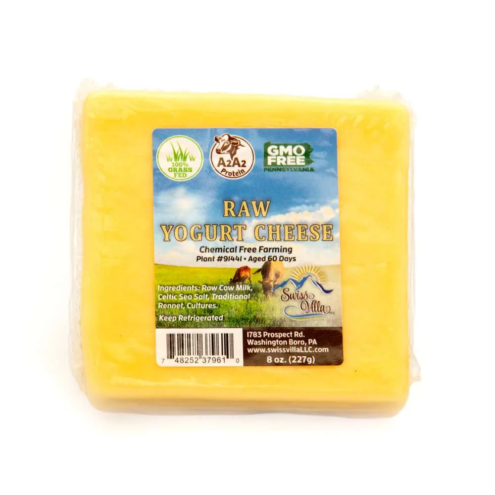 100% Grass Fed A2/A2 Raw Yogurt Cheese | 8 oz