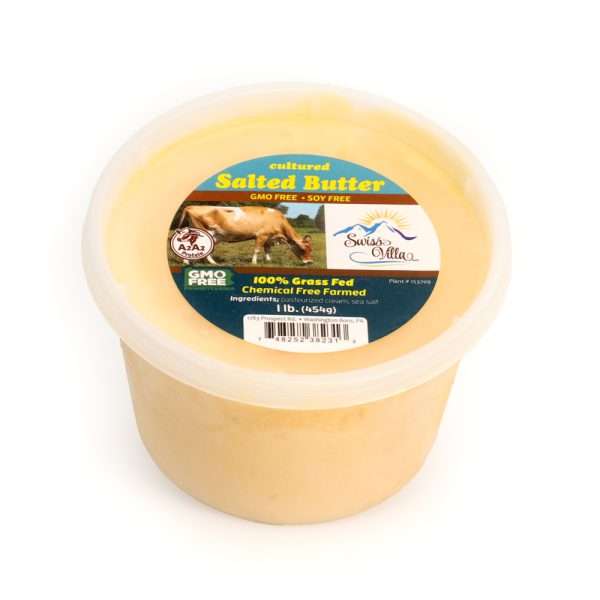 Cultured Salted Butter | From 100% Grass Fed A2/A2 Milk | 1 lb