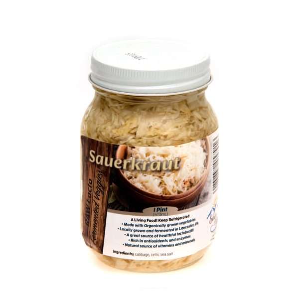 Lacto-Fermented Sauerkraut | 16 oz Pint