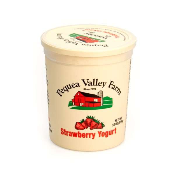 32 oz Strawberry Yogurt | From Grass Fed Jersey Whole Milk | 32 oz