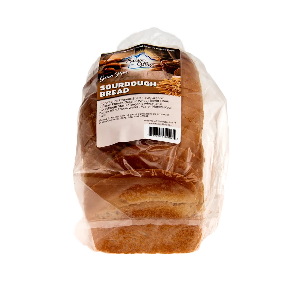 Homestyle Sourdough Sliced Bread | Non GMO Spelt, Einkorn, and Heirloom Wheat