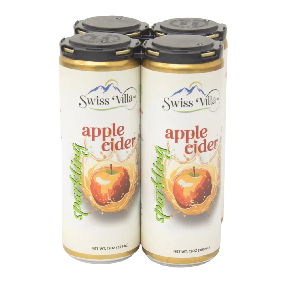 Sparkling Apple Cider With No Added Sugar | 4 Pack