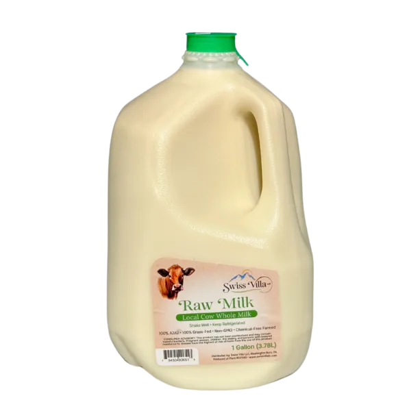 100% Grass Fed A2/A2 Raw Whole Cow Milk