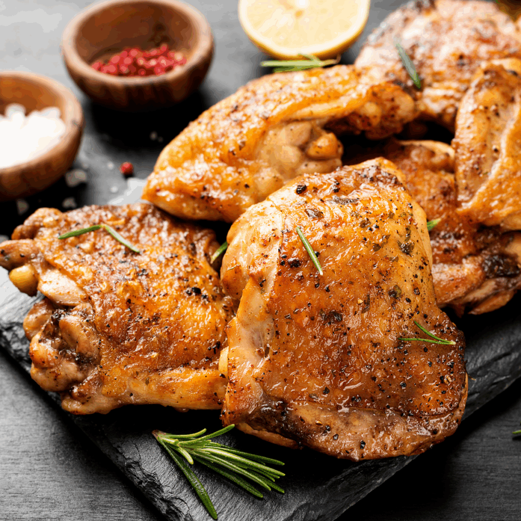 All Natural Chicken Thighs | 4 Pack | 1 lb | No Antibiotics or Hormones Raised On Small Family Farm